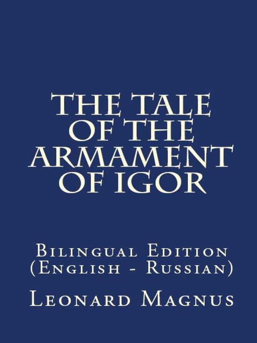 Title details for The Tale of the Armament of Igor by Vasily Zhukovsky - Available